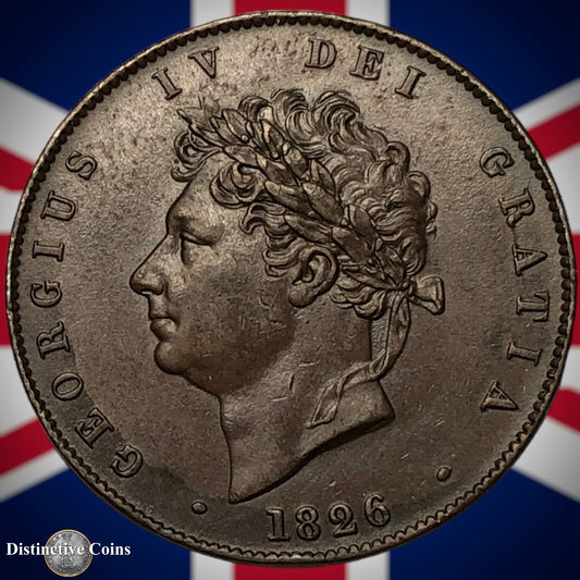 Great Britain 1826 Half Penny 1/2d GB5191