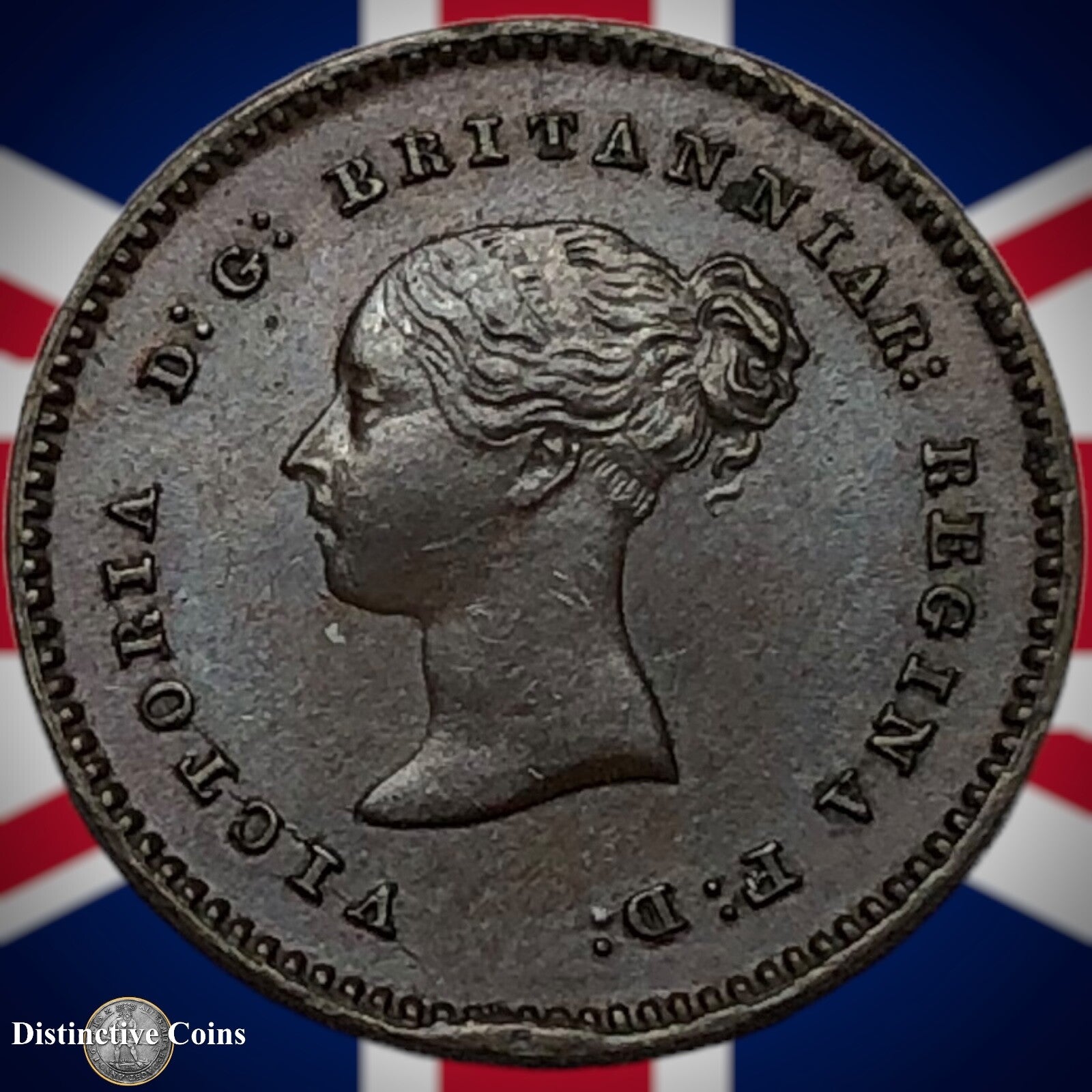 Great Britain 1839 Quarter Farthing 1/4 Penny GB3001