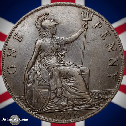 Great Britain 1916 Penny 1d GB6834