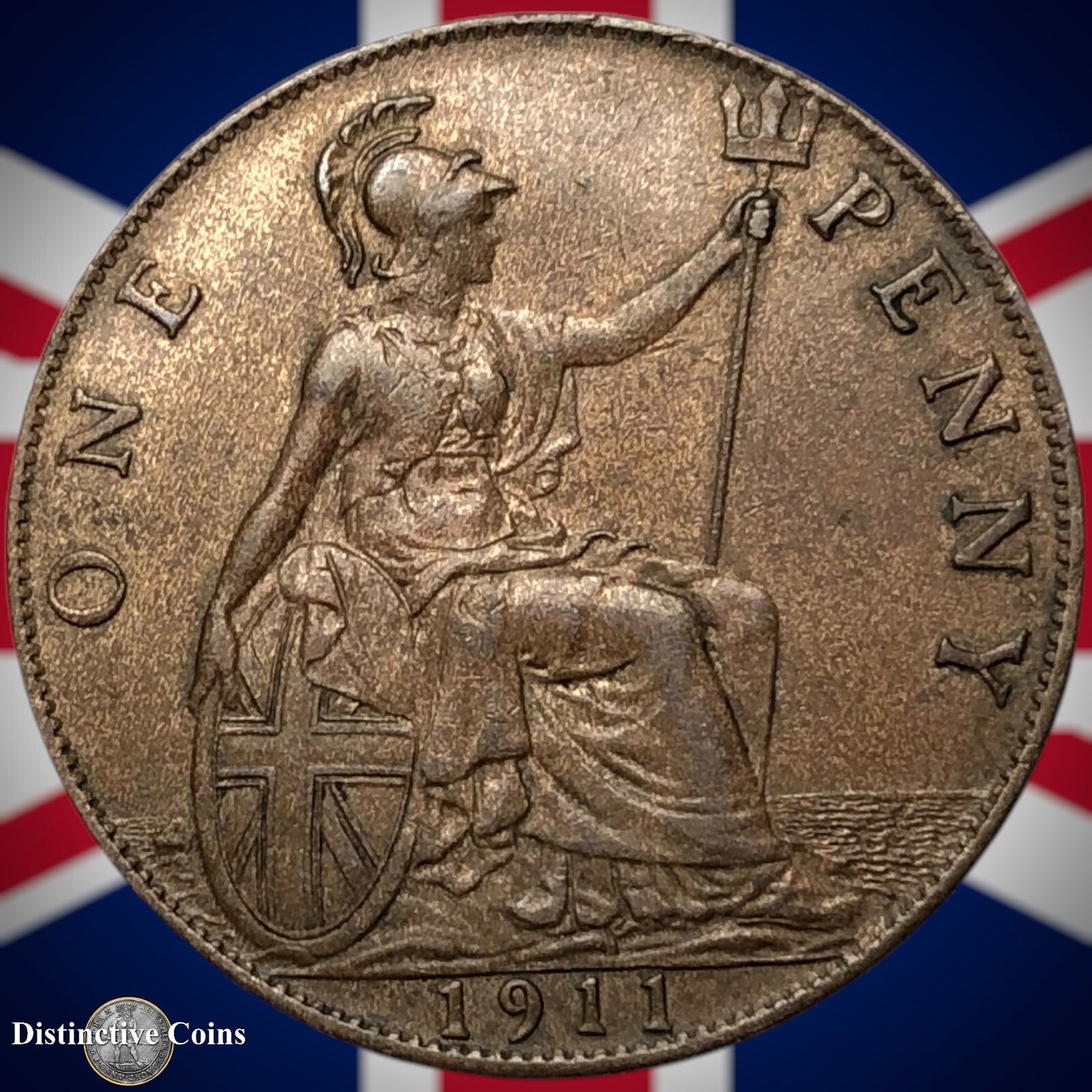 Great Britain 1911 Penny 1d GB6747