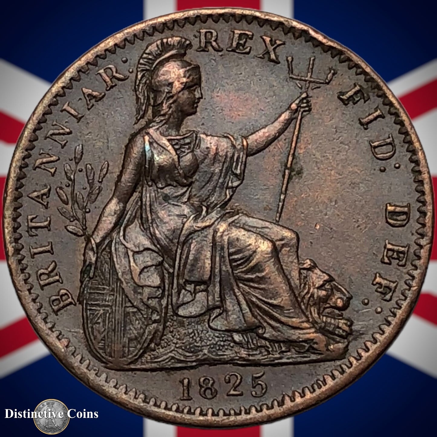 Great Britain 1825 Farthing 1/4d GB3286