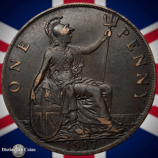 Great Britain 1917 Penny 1d GB6849