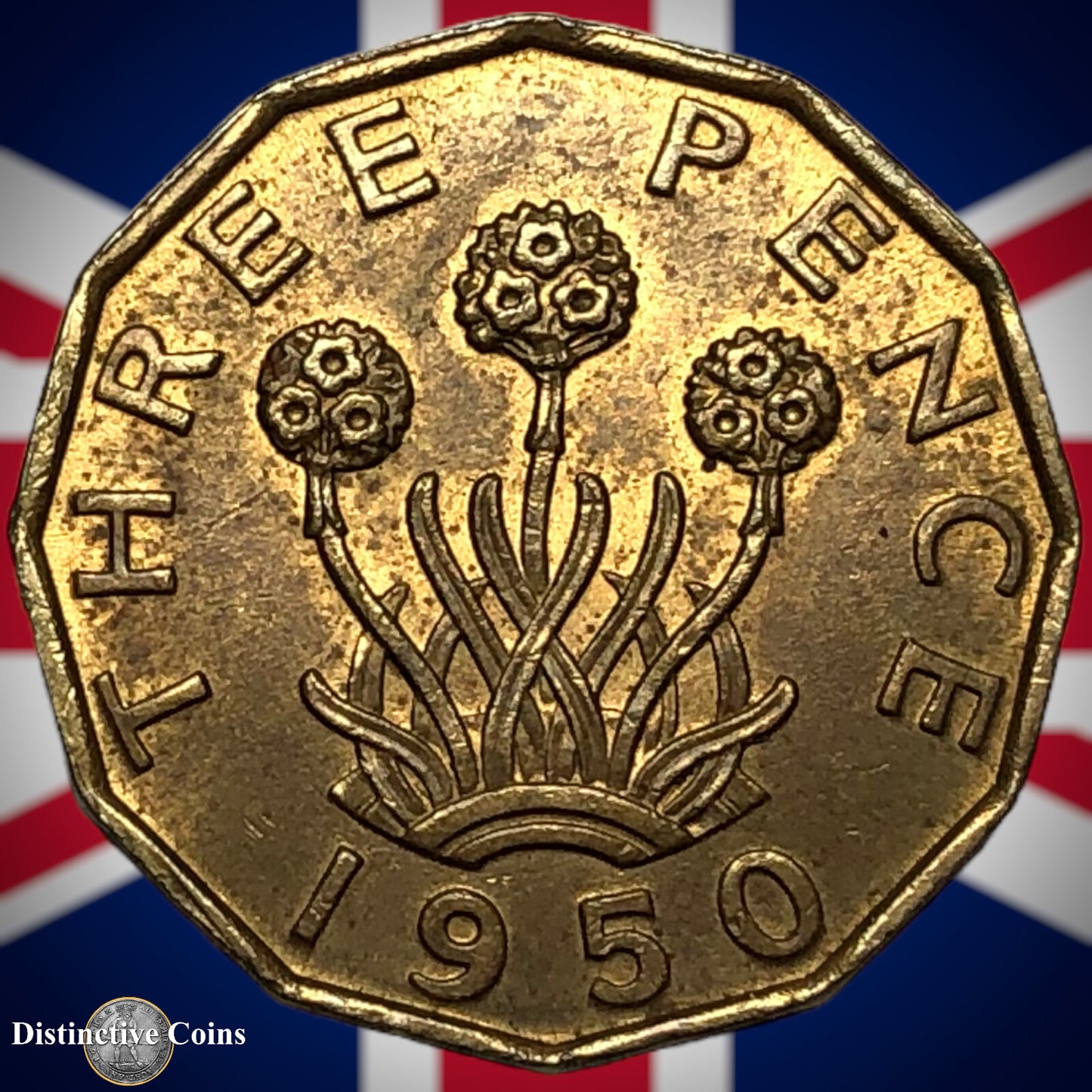 Great Britain 1950 Three Pence GB2484