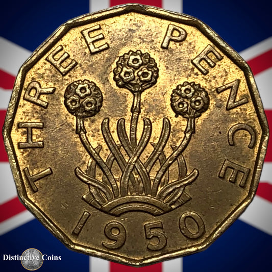 Great Britain 1950 Three Pence GB2484