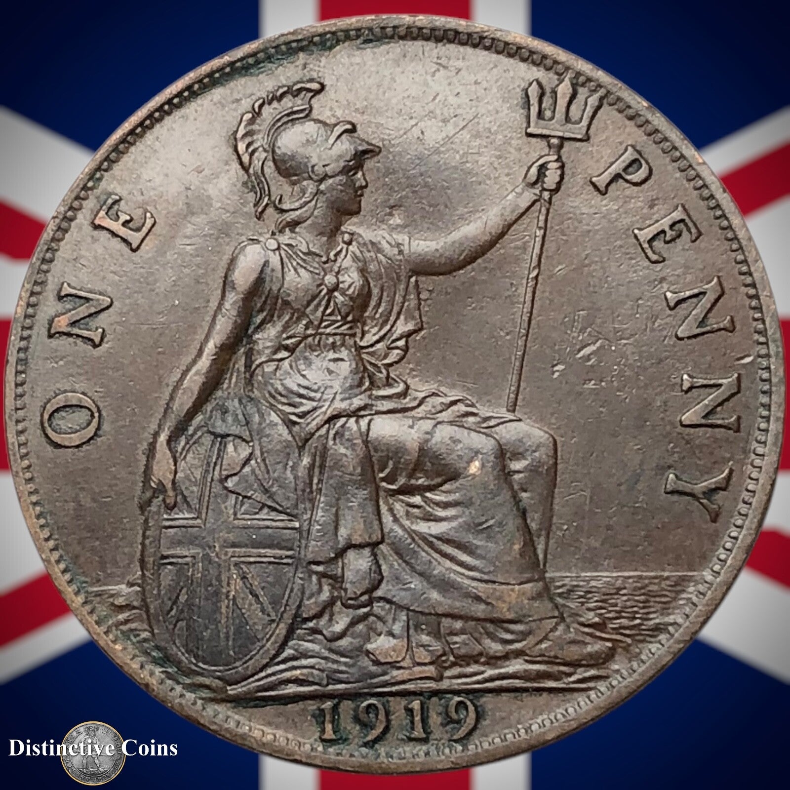 Great Britain 1919 Penny 1d GB6900