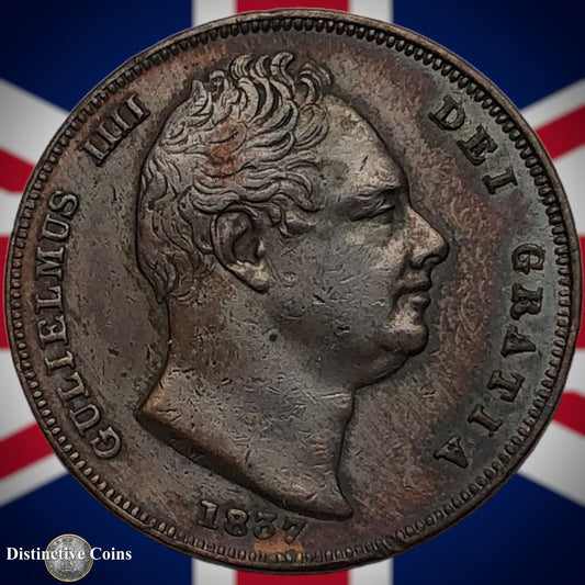 Great Britain 1837 Farthing 1/4d GB3393