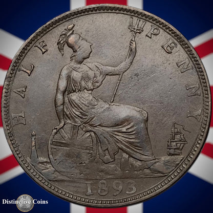 Great Britain 1893 Half Penny 1/2d GB5704