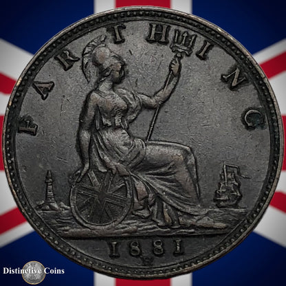 Great Britain 1881 H Farthing 1/4d GB3900