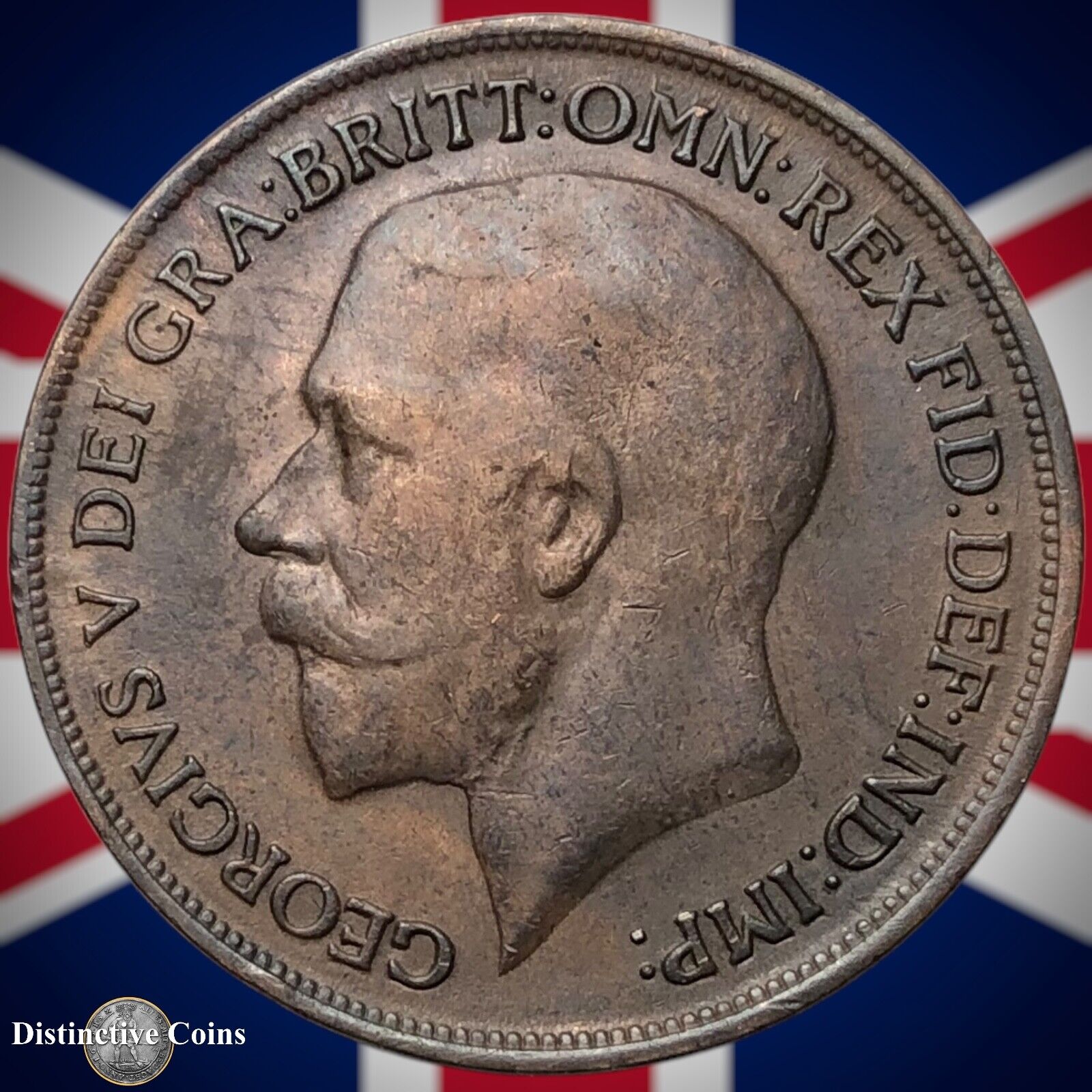 Great Britain 1916 Penny 1d GB6827