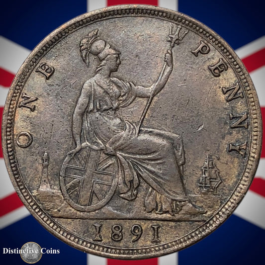 Great Britain 1891 Penny 1d GB6532