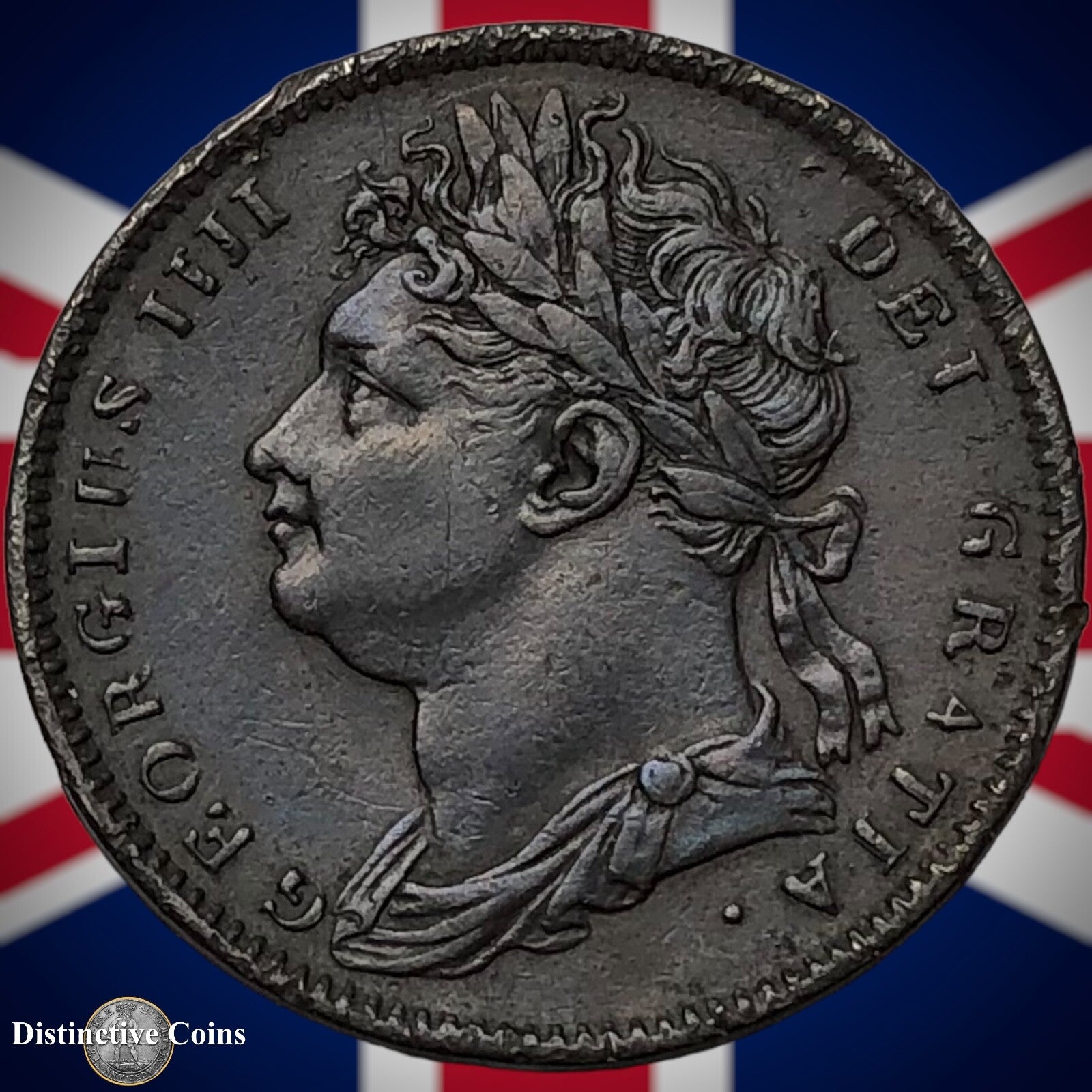 Great Britain 1822 Farthing 1/4d GB3250