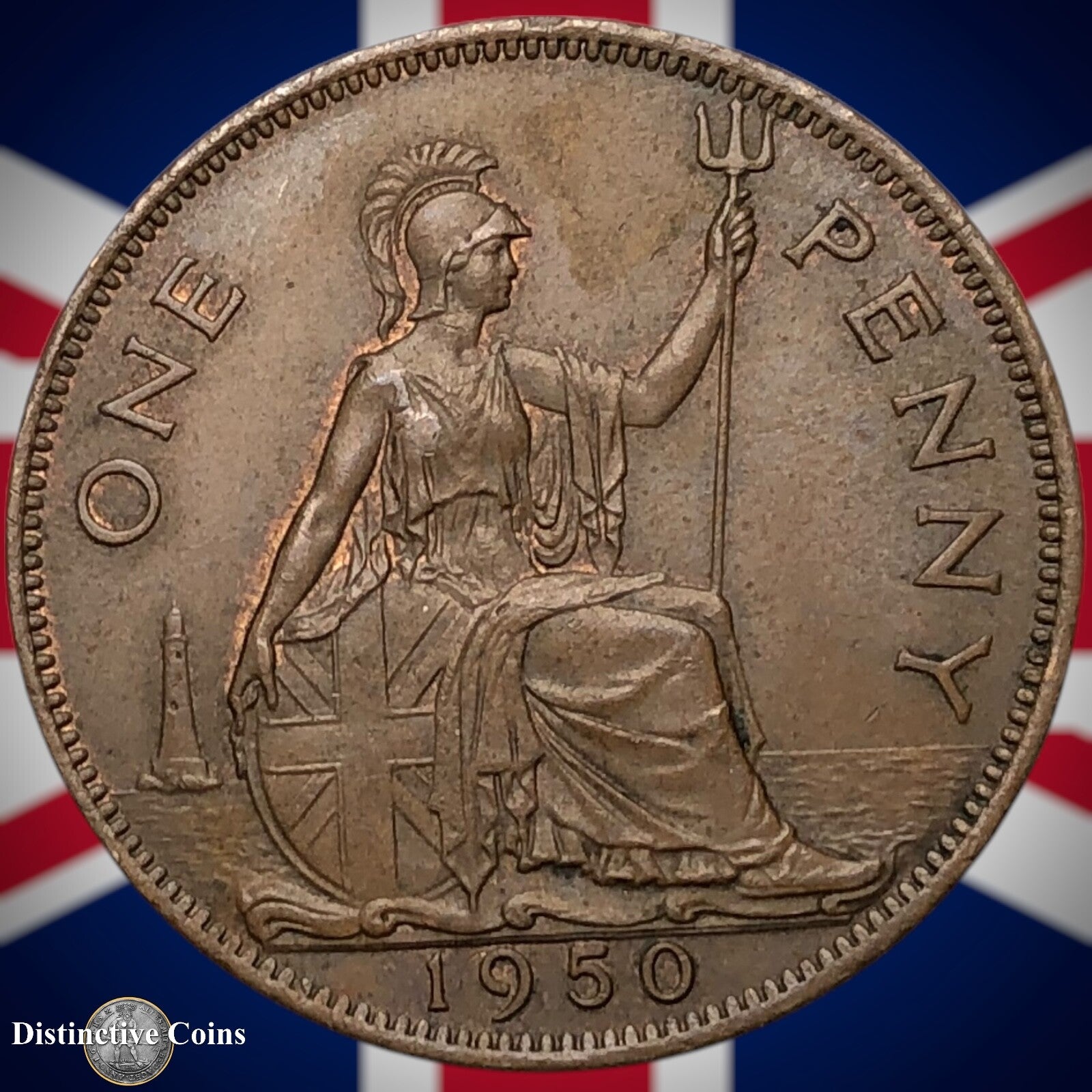 Great Britain 1950 Penny 1d GB7316