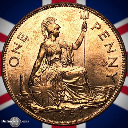 Great Britain 1951 Penny 1d GB7343