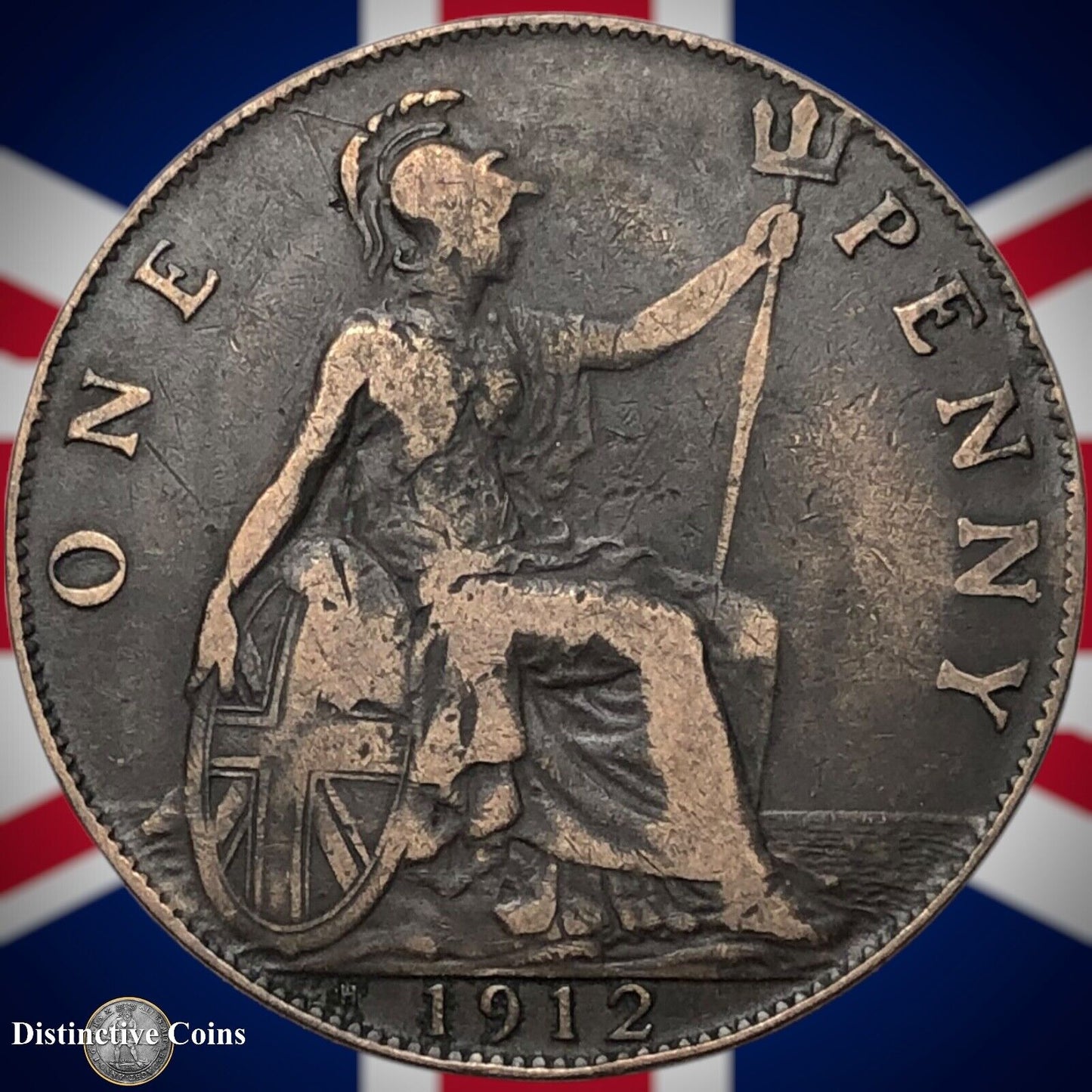 Great Britain 1912 H Penny 1d GB6781