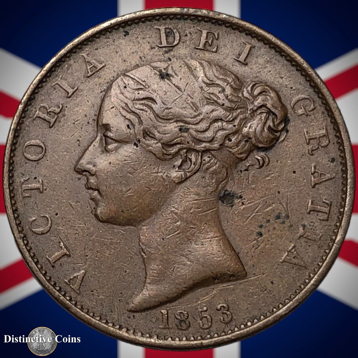 Great Britain 1853 Half Penny 1/2d GB5244
