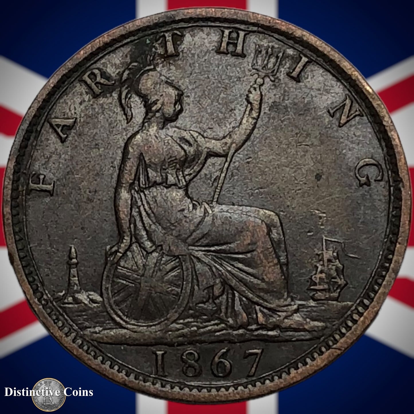 Great Britain 1867 Farthing 1/4d GB3598