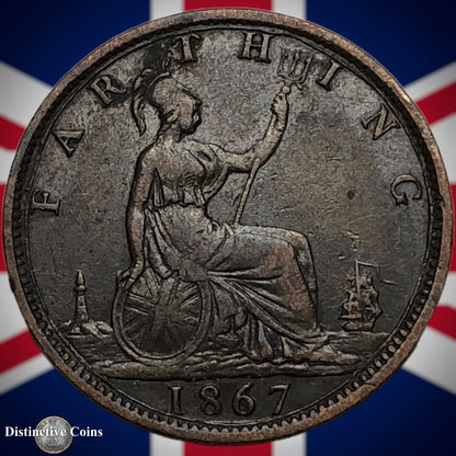 Great Britain 1867 Farthing 1/4d GB3598