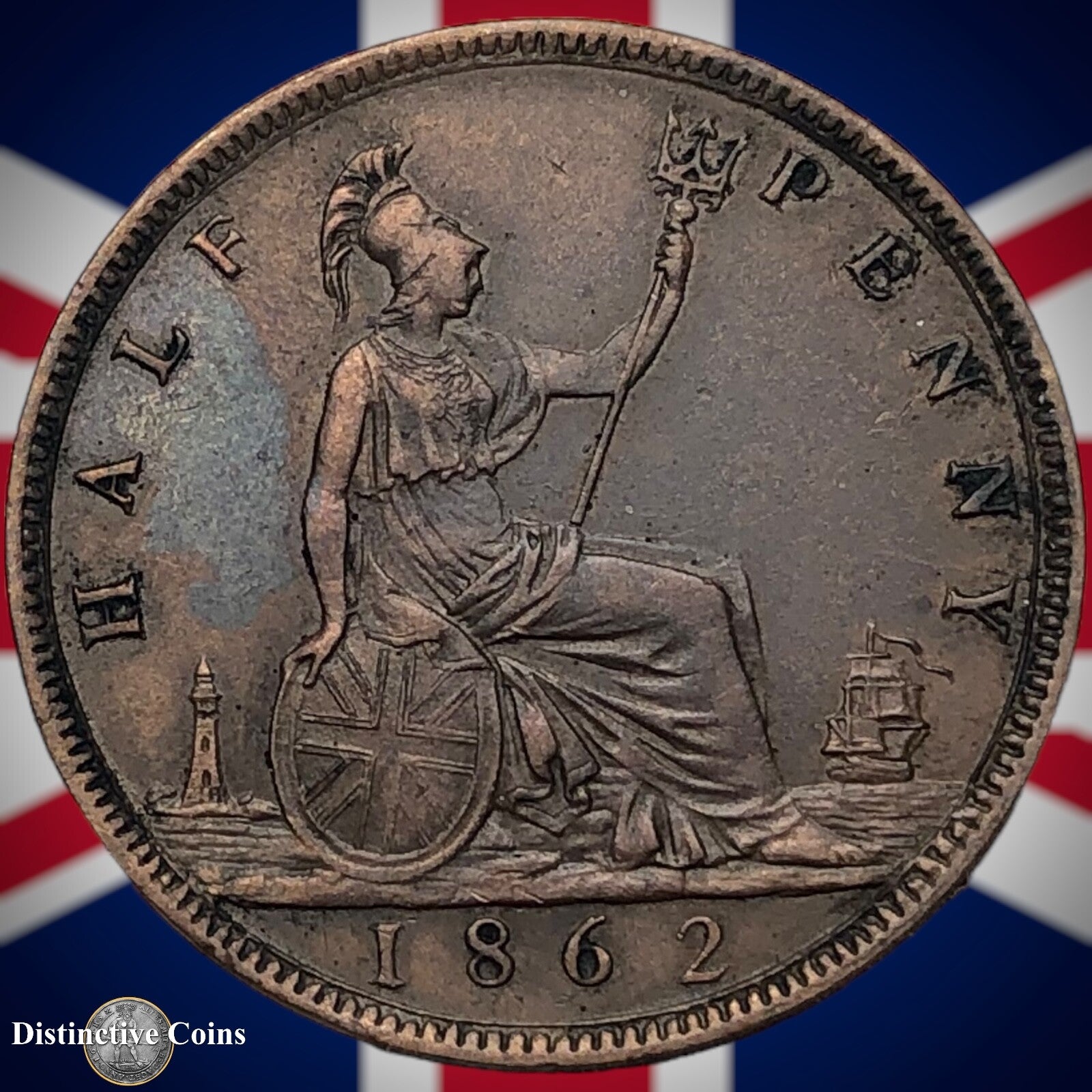 Great Britain 1862 Half Penny 1/2d GB5437