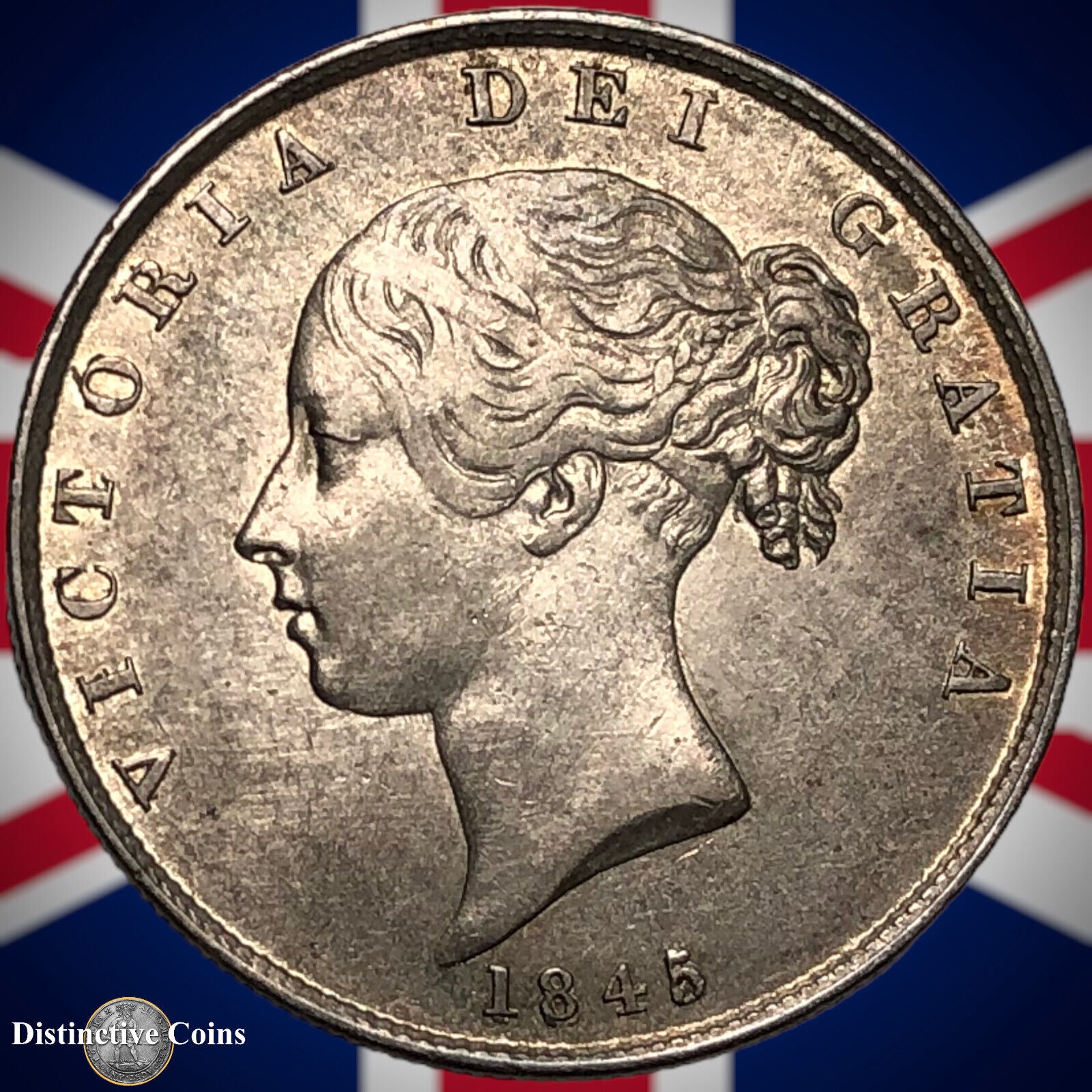 Great Britain 1845 Half Crown GB1180