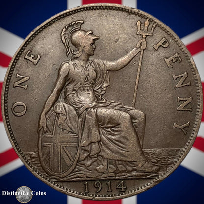 Great Britain 1914 Penny 1d GB6815