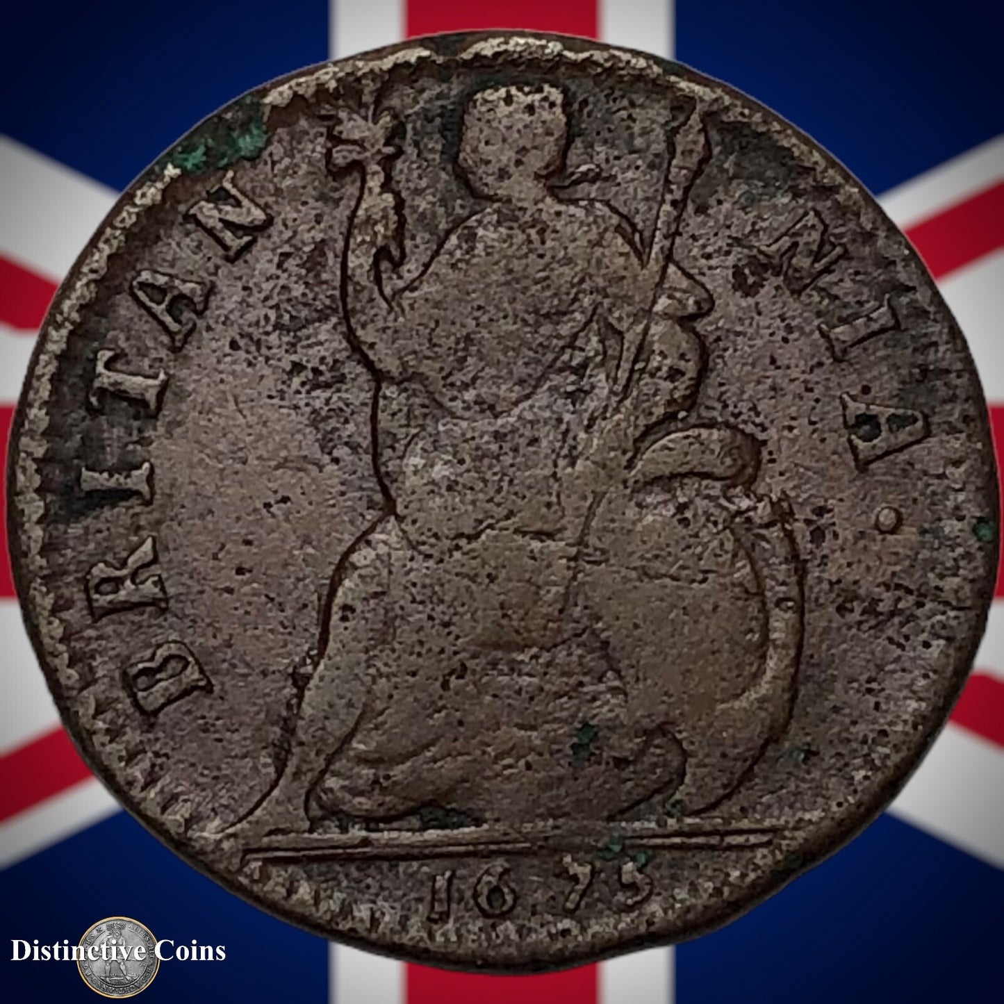 Great Britain 1675 Farthing 1/4d GB3148