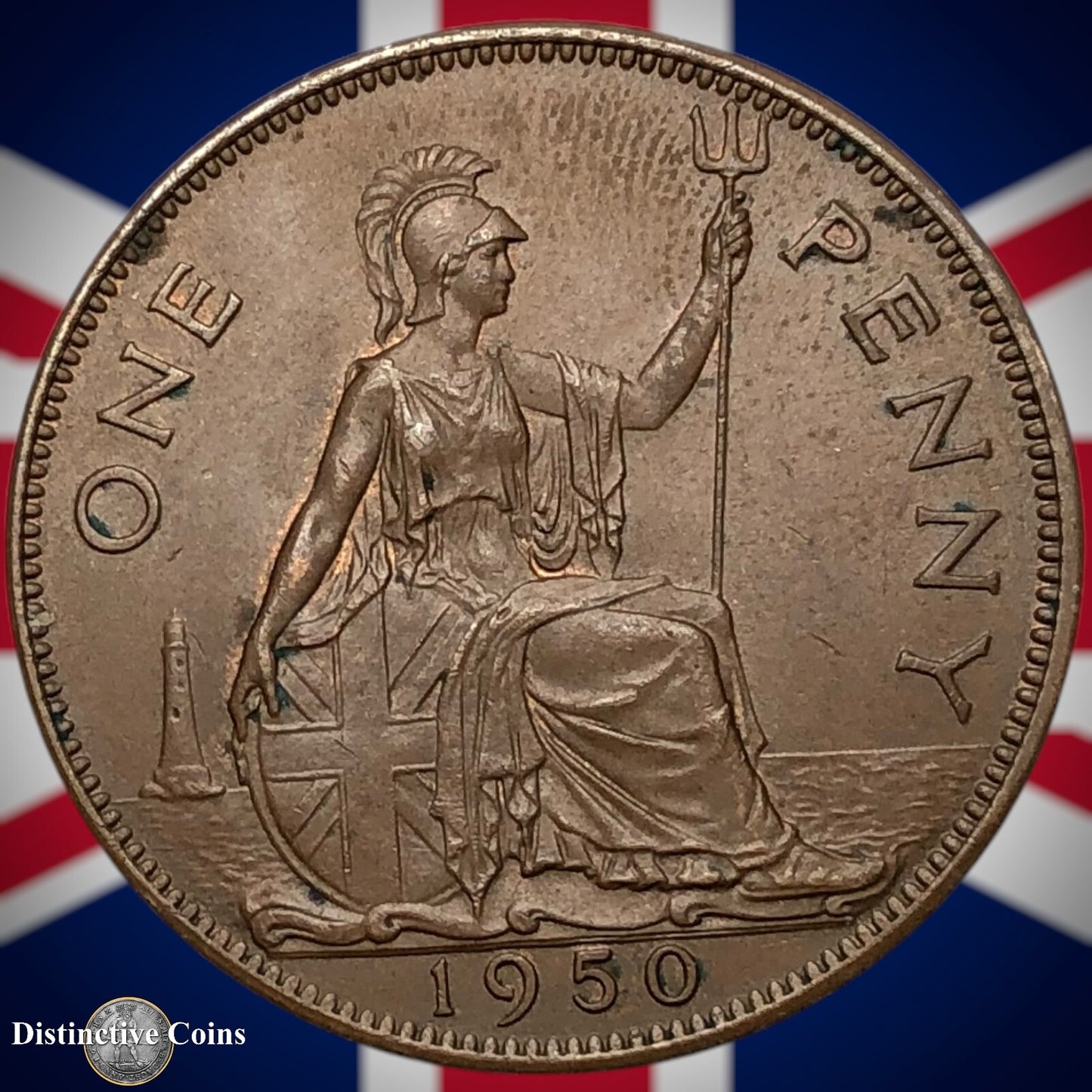 Great Britain 1950 Penny 1d GB7315