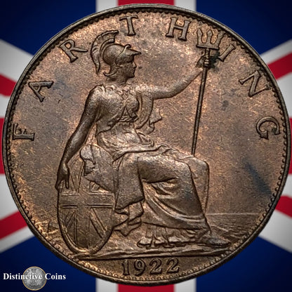 Great Britain 1922 Farthing 1/4d GB4763