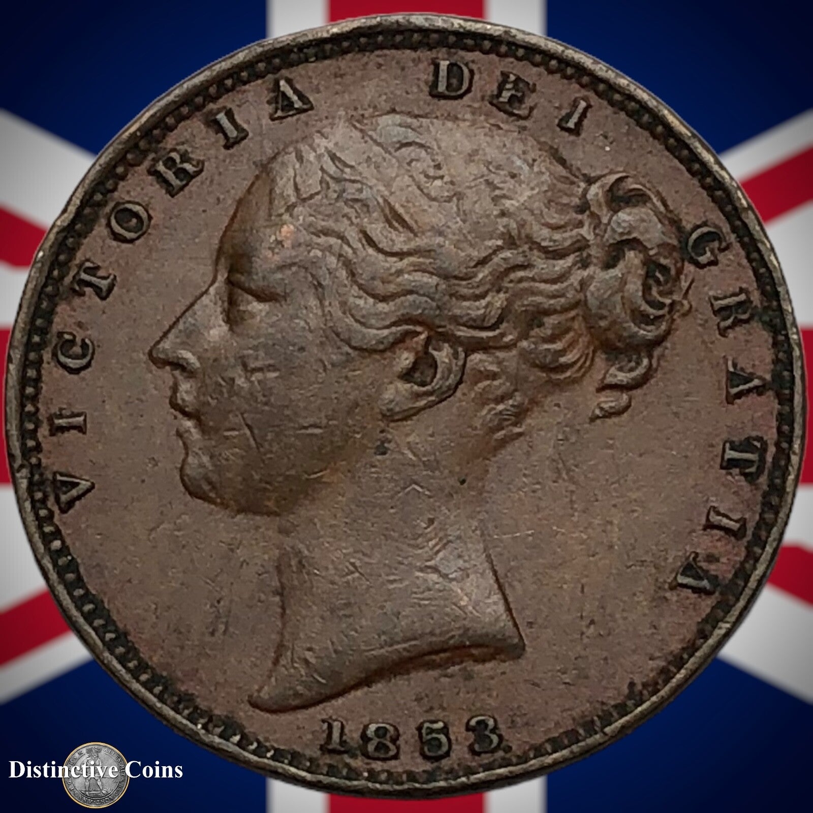 Great Britain 1853 Farthing 1/4d GB3459