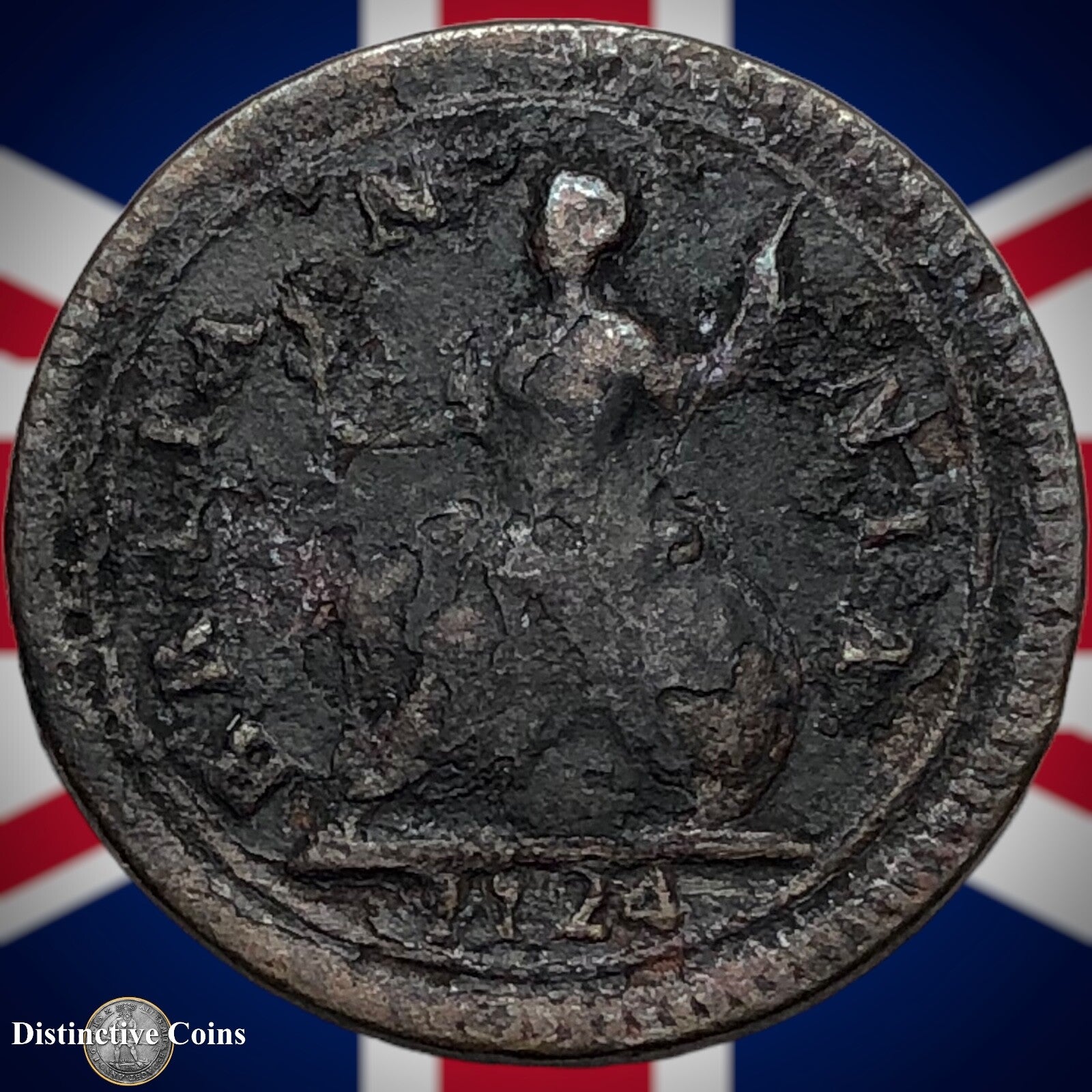 Great Britain 1724 Farthing 1/4d GB3162