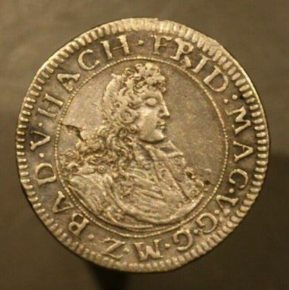 German States Baden  ND (1677-1709)  12 Kreuzer   A021