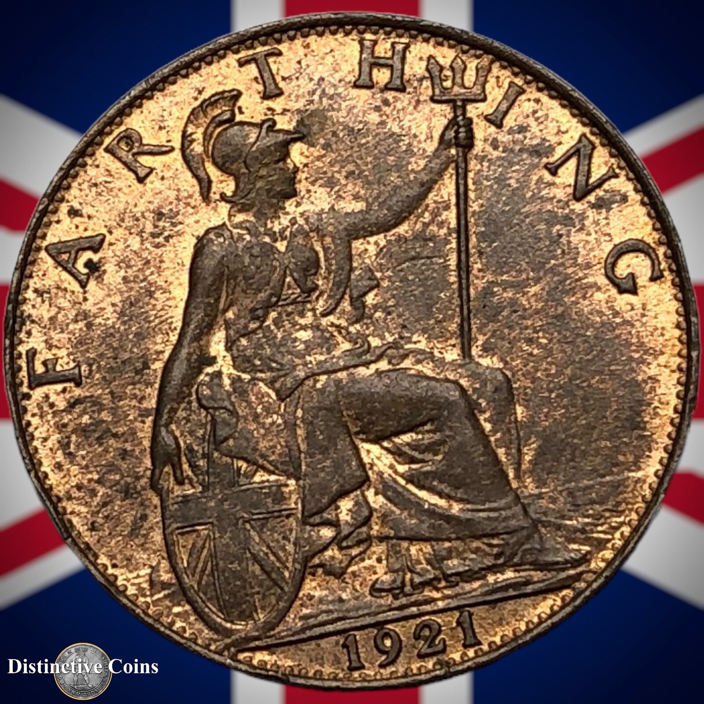 Great Britain 1921 Farthing 1/4d GB4747