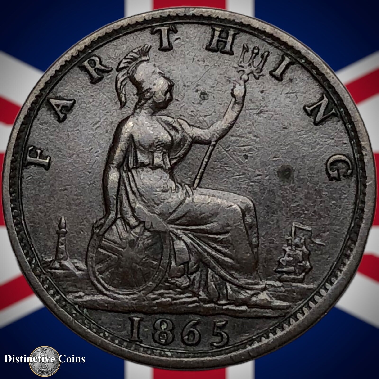 Great Britain 1865 Farthing 1/4d GB3531