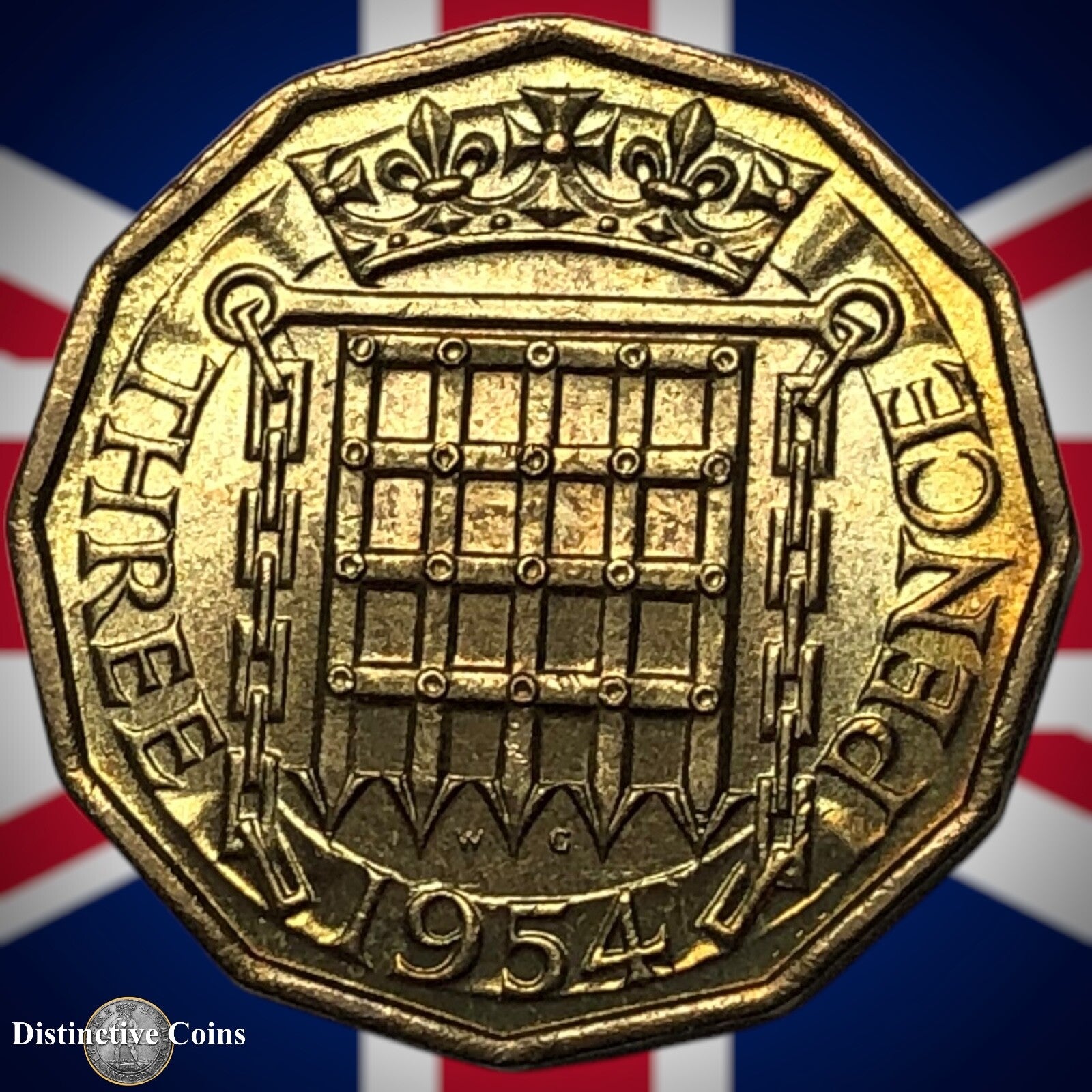 Great Britain 1954 Three Pence 3d GB7378