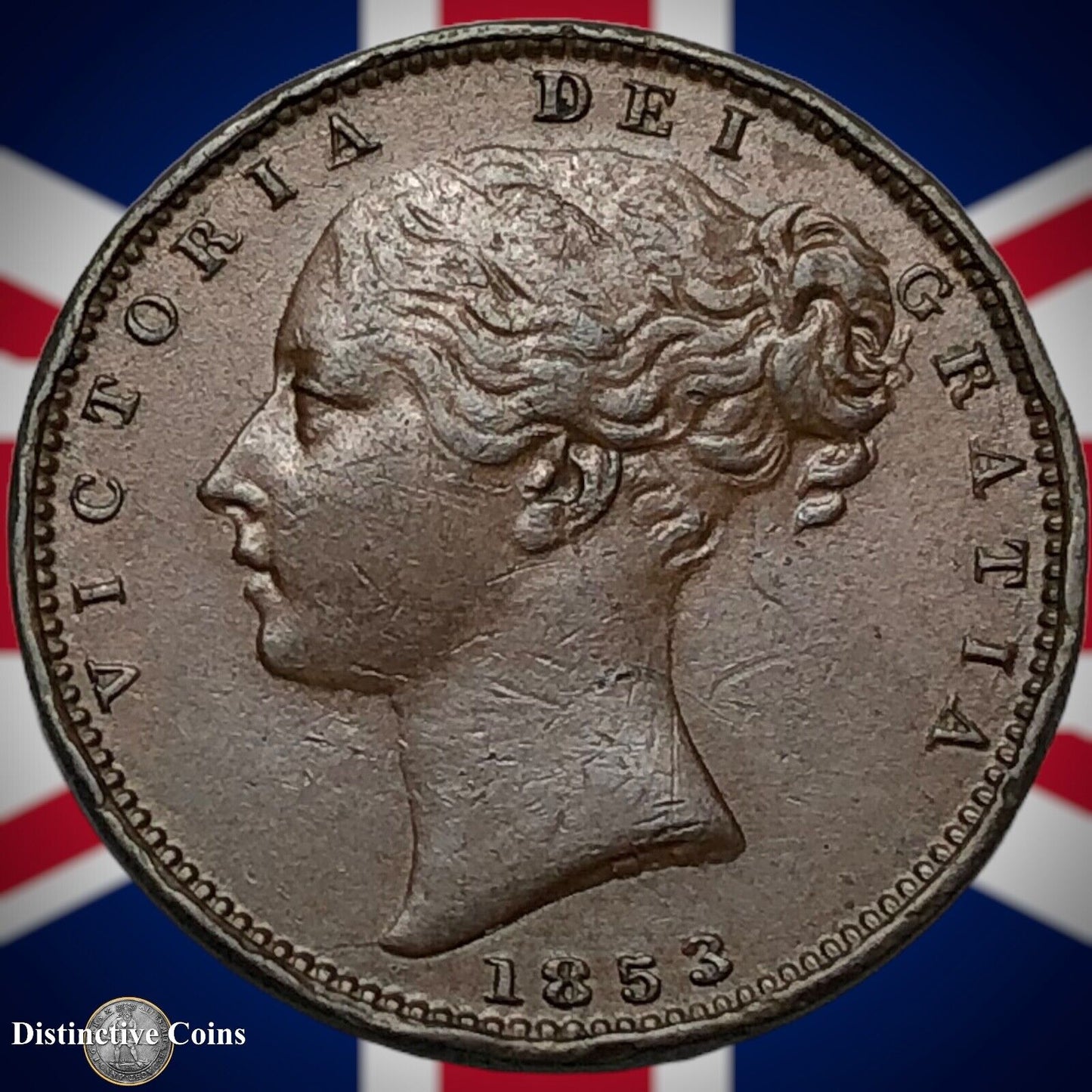 Great Britain 1853 Farthing 1/4d GB3455