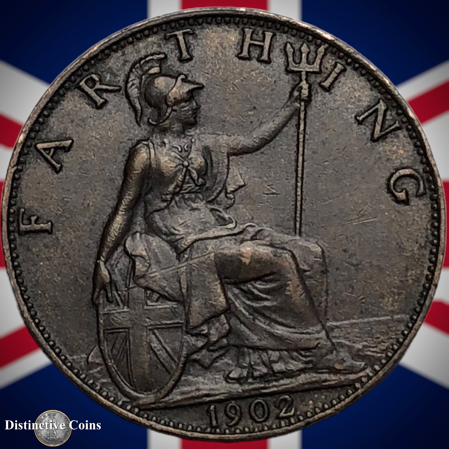 Great Britain 1902 Farthing 1/4d GB4510