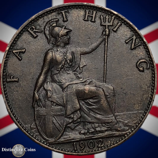 Great Britain 1902 Farthing 1/4d GB4510