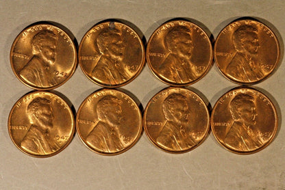 1947D Lincoln Wheat Cent Lot of 19 Pieces, High Grade