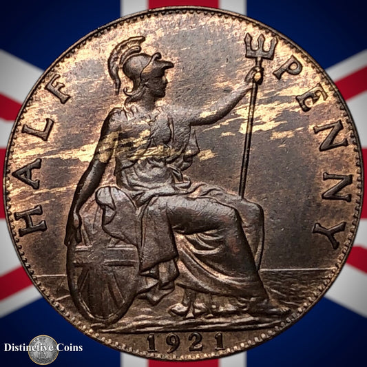 Great Britain 1921 Half Penny 1/2d GB5890