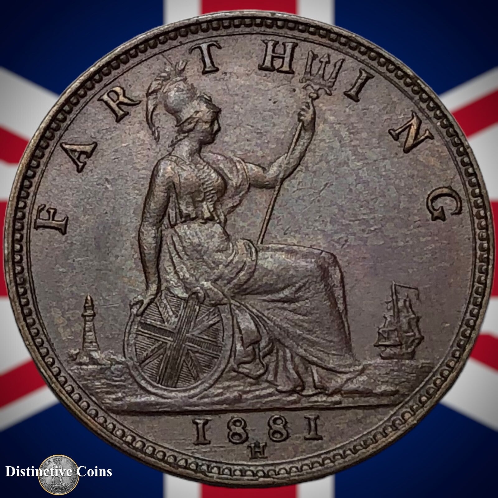 Great Britain 1881 H Farthing 1/4d GB4008