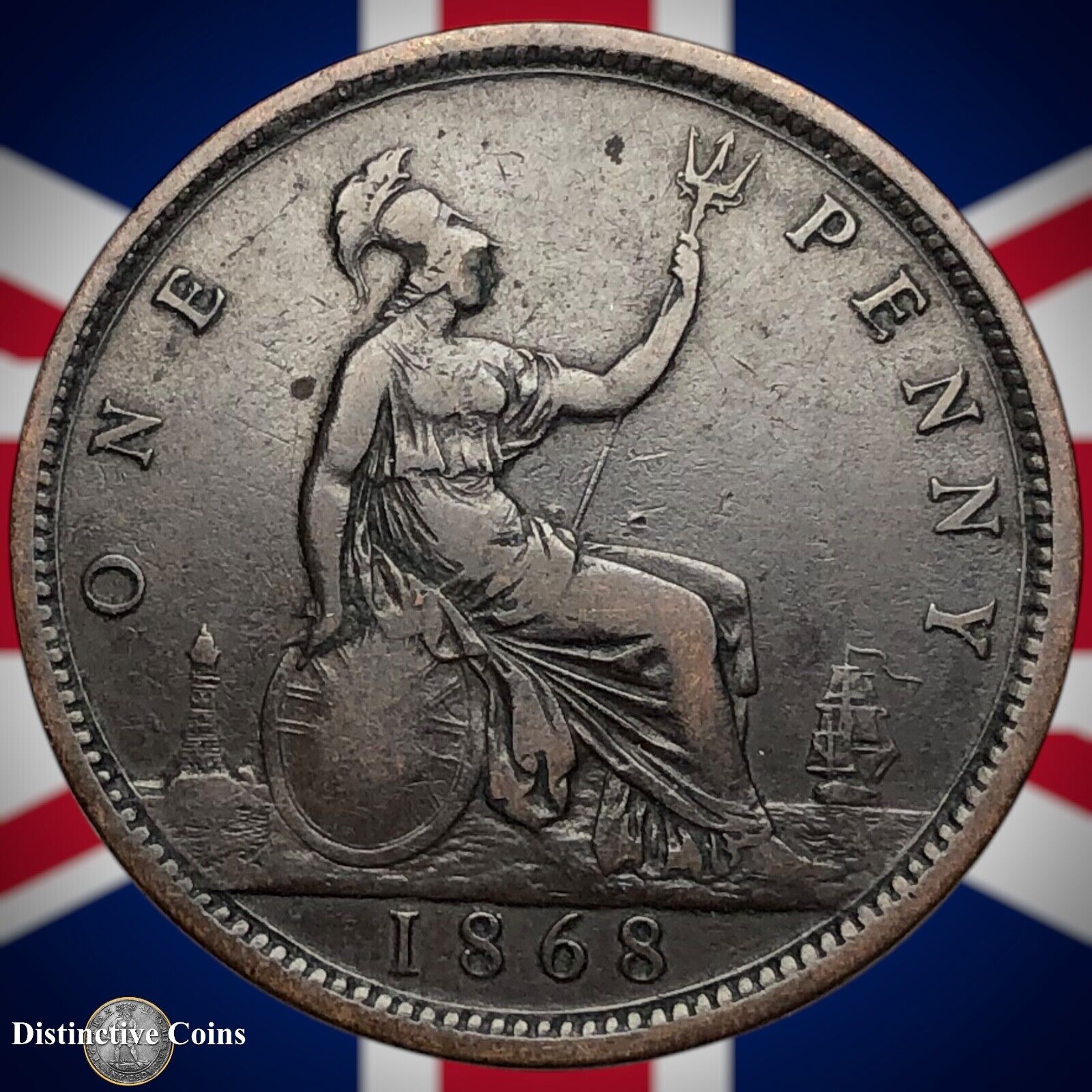 Great Britain 1868 Penny 1d GB6300