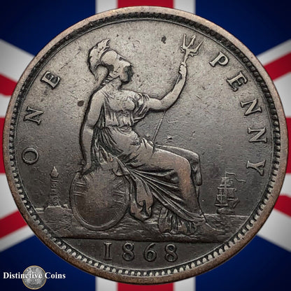 Great Britain 1868 Penny 1d GB6300