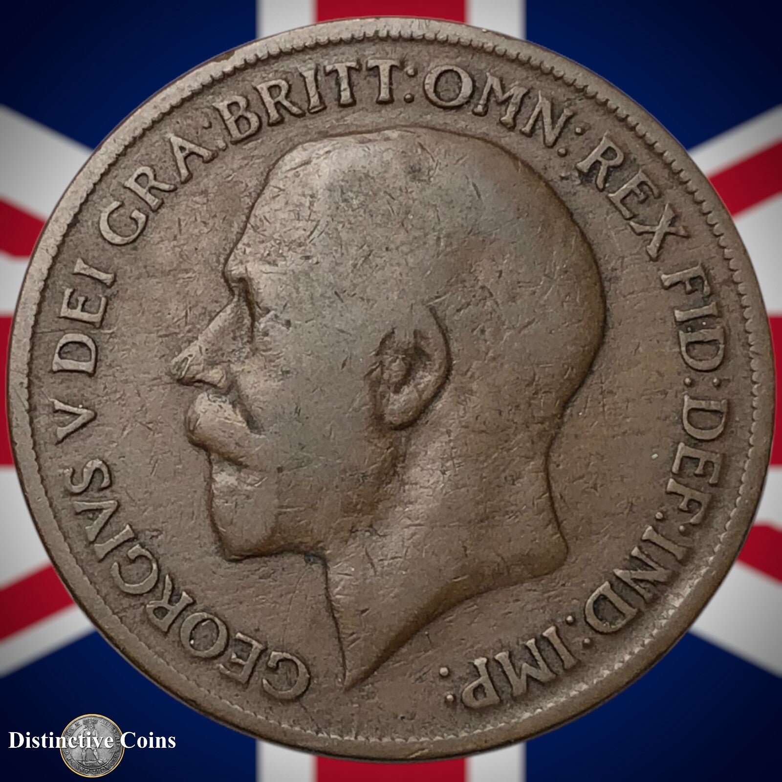 Great Britain 1918 KN Penny 1d GB6891