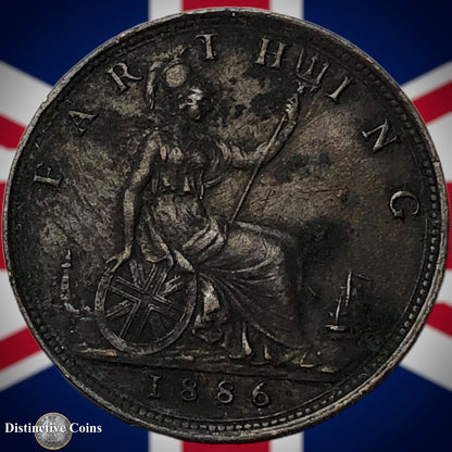 Great Britain 1886 Farthing 1/4d GB4201