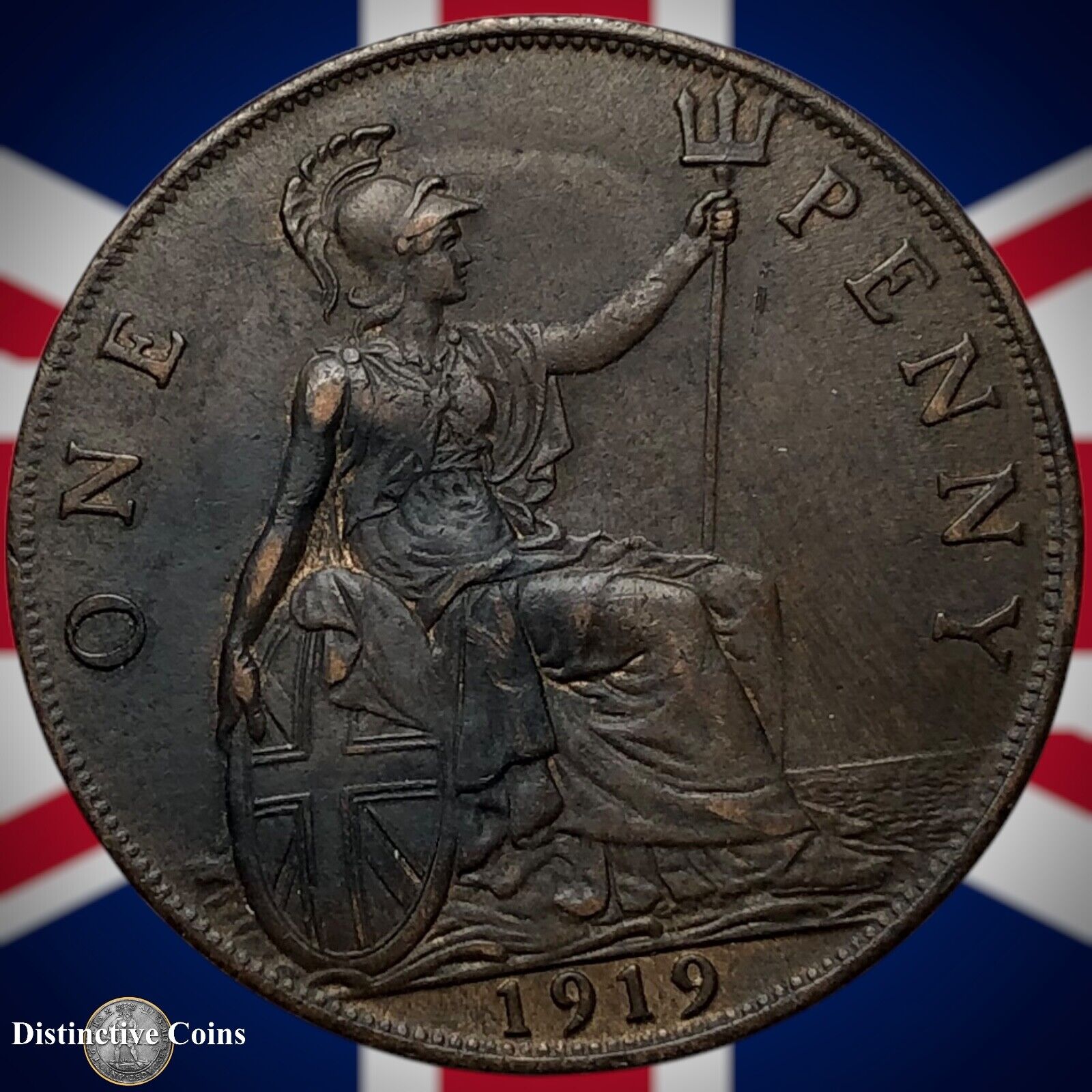 Great Britain 1919 Penny 1d GB6919