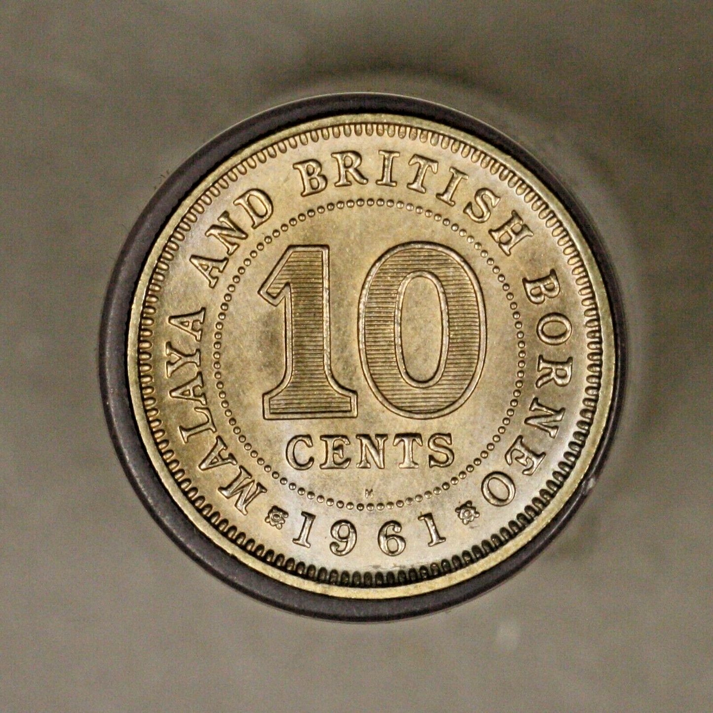 Malaya British Borneo 1961 H 10 Cents Gem
