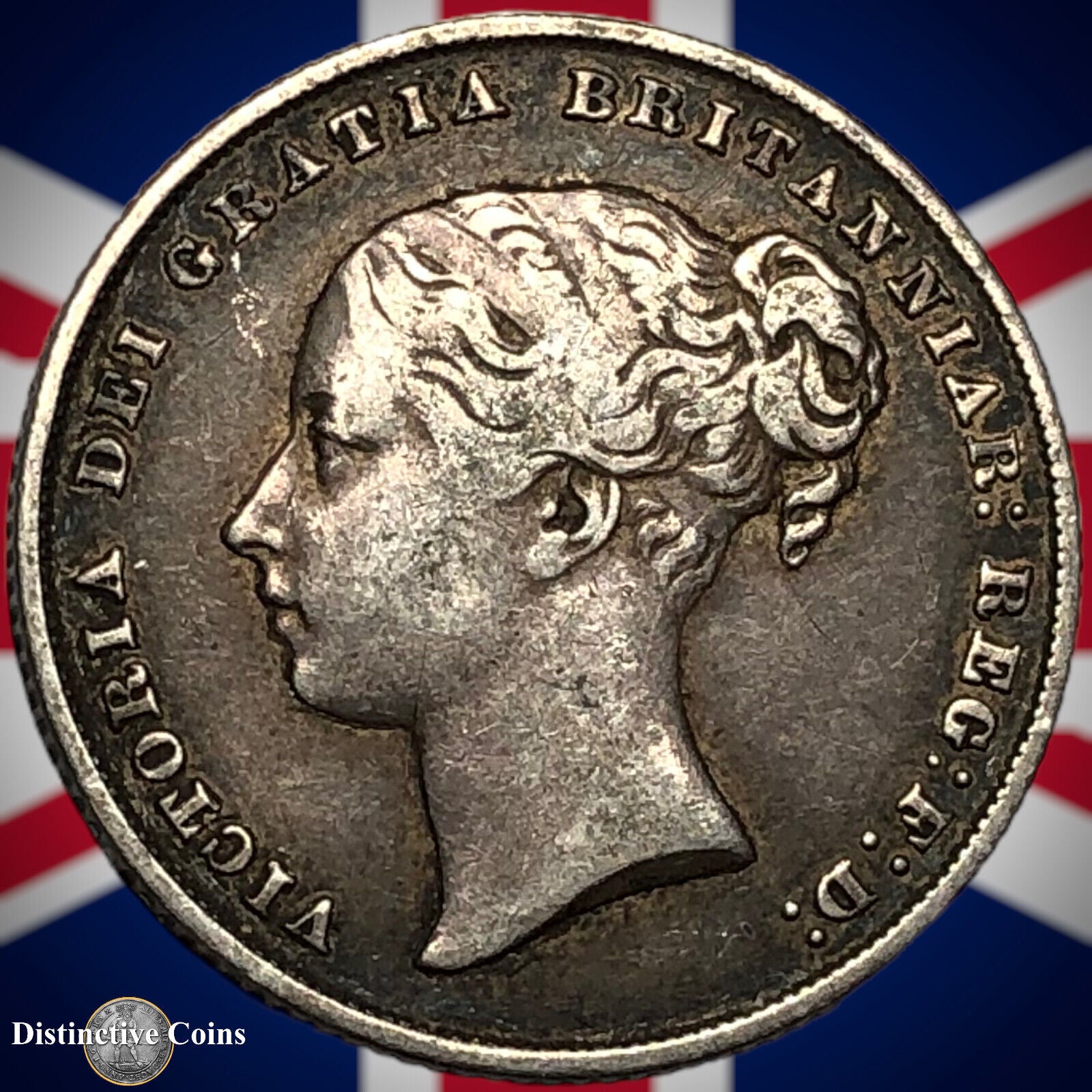 Great Britain 1858 British One Shilling GB0235