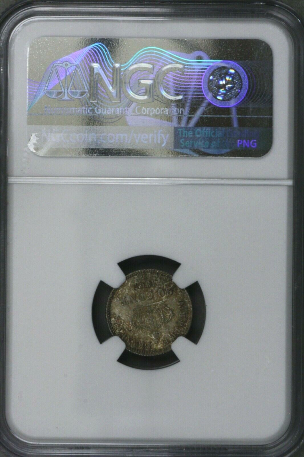 France 1867 BB 20 Centimes  NGC MS 66    S280
