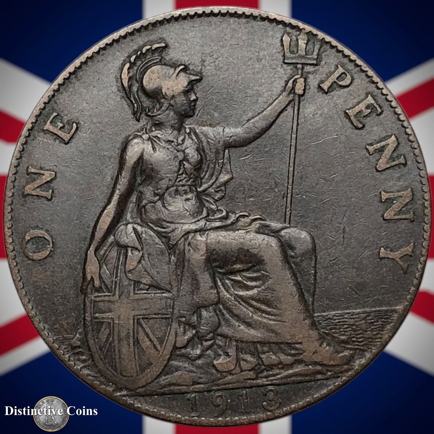 Great Britain 1913 Penny 1d GB6805