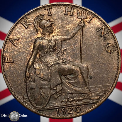 Great Britain 1920 Farthing 1/4d GB4740