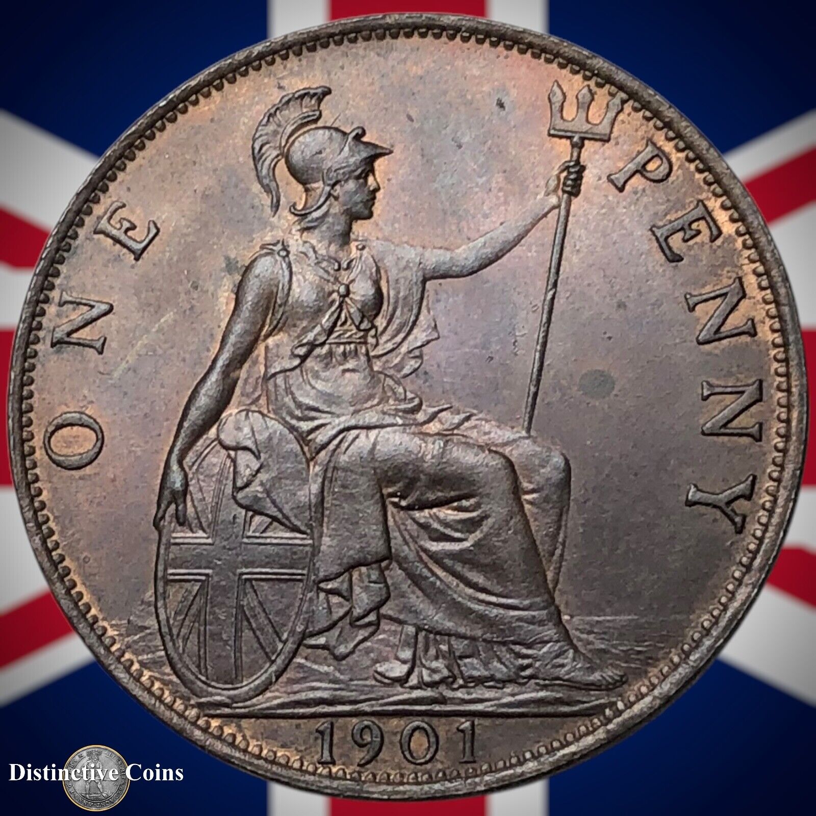 Great Britain 1901 Penny 1d GB6637